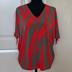 Chico’s zebra print knit top